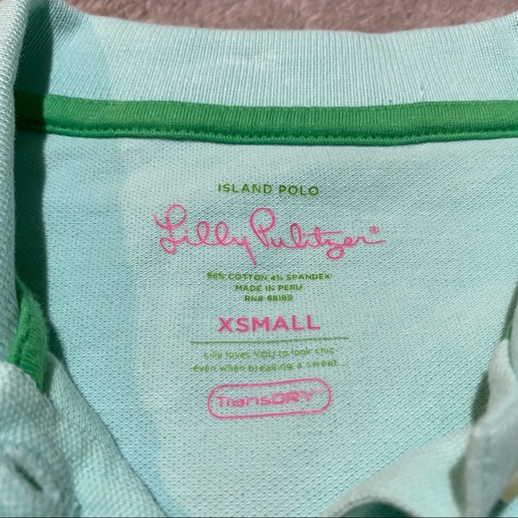Lilly Pulitzer Blue Island Polo Shirt - Picture 5 of 5